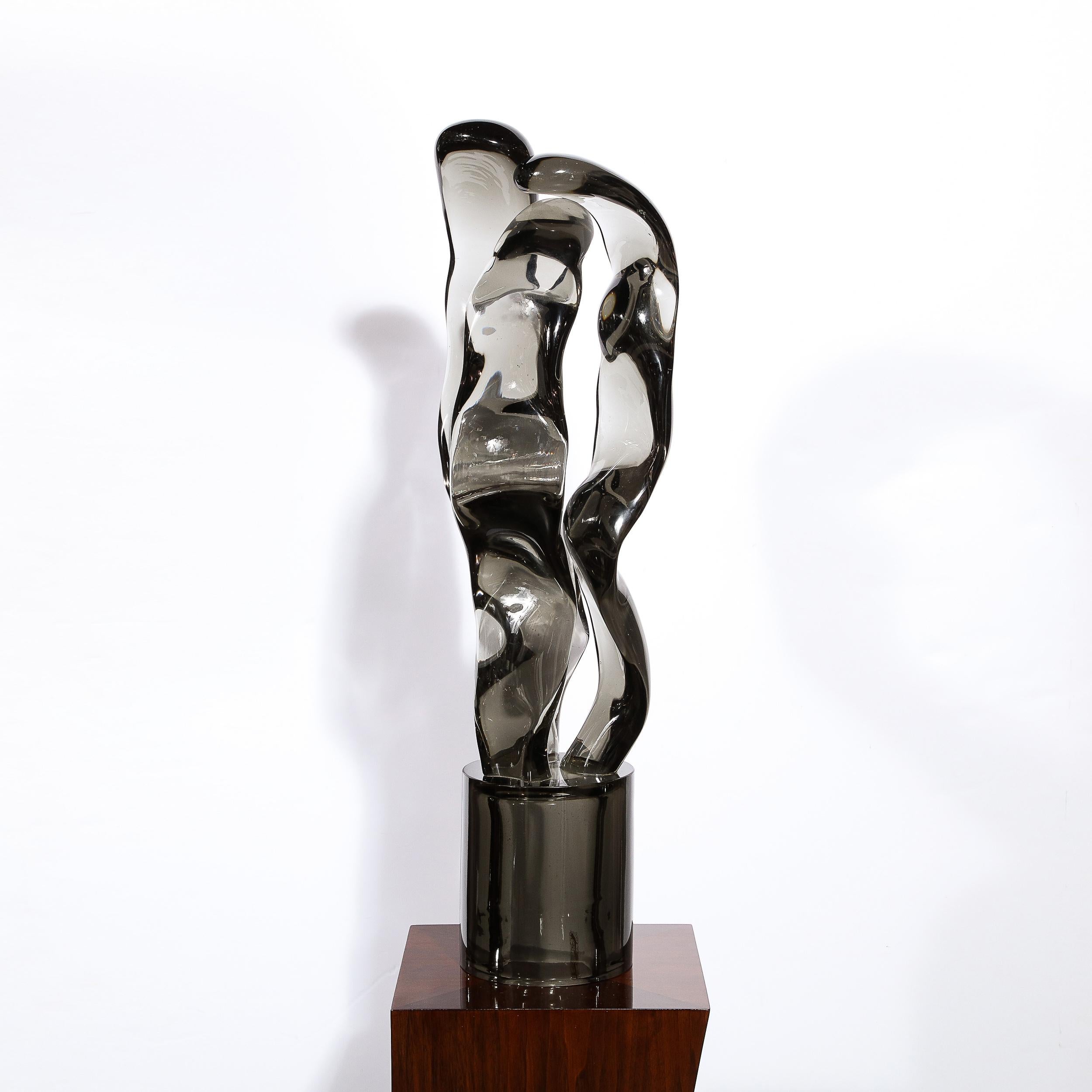 Organic Modernist Sculpture in Hand-Blown Murano Glass by Lucio Seguso 1