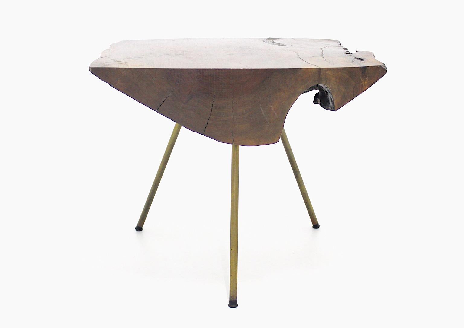 Organic Modernist vintage authentic organic coffee table or sofa table  1950s Austria.
A beautiful iconic coffee table or sofa table in wonderful small dimension, also perfect for a side table very similar to iconic Carl Auböck tree trunk
