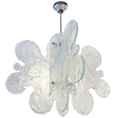 Organic Murano Glass Pendant by Mazzega