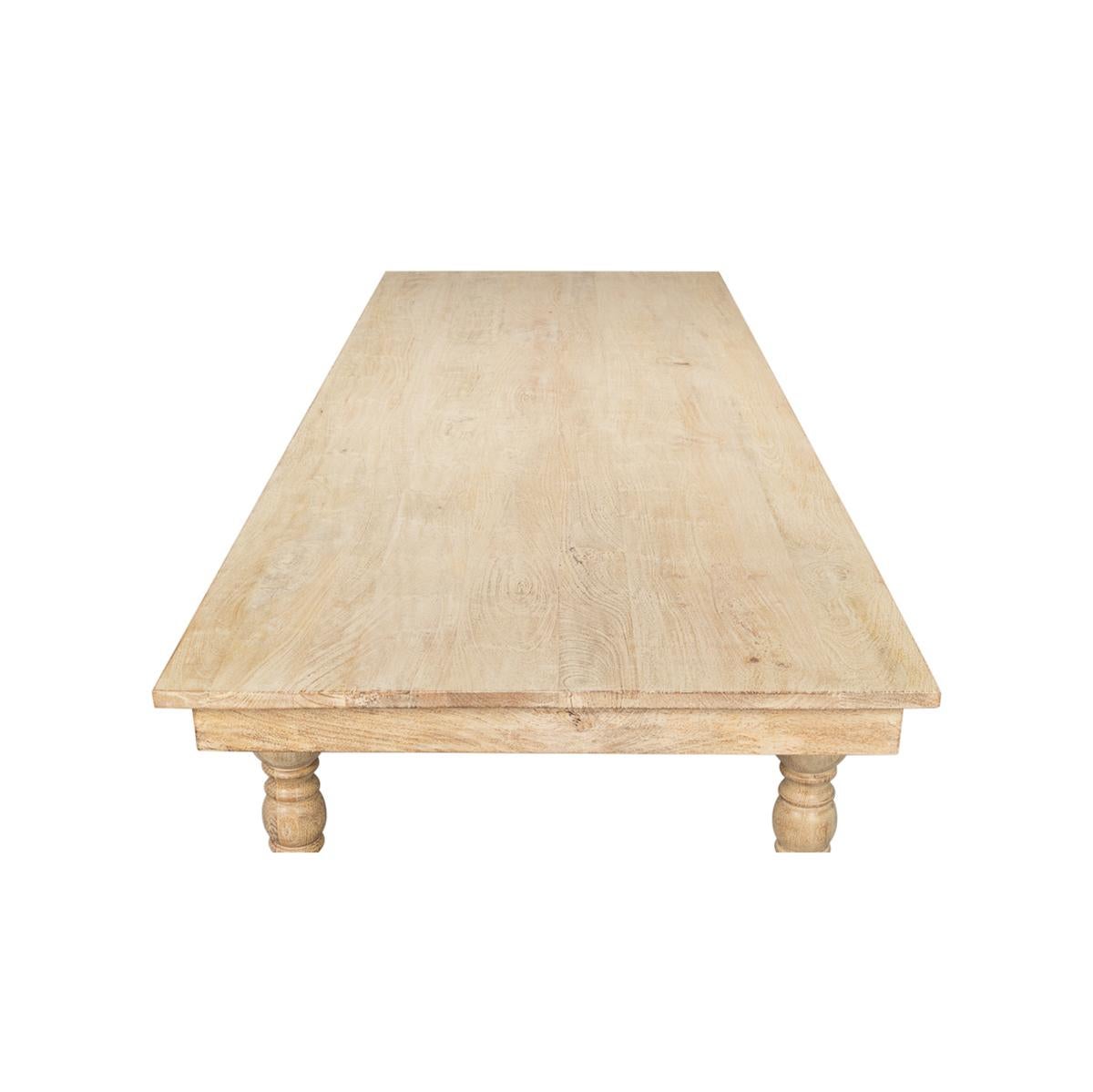 Wood Organic Natural Dining Table For Sale