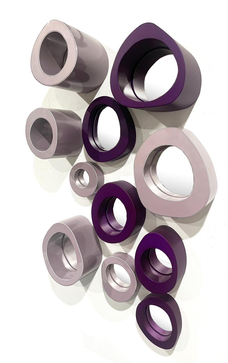Miroir Portals Organics de Bert Furnari, miroir en aluminium revêtu de poudre Neuf - En vente à New York, NY