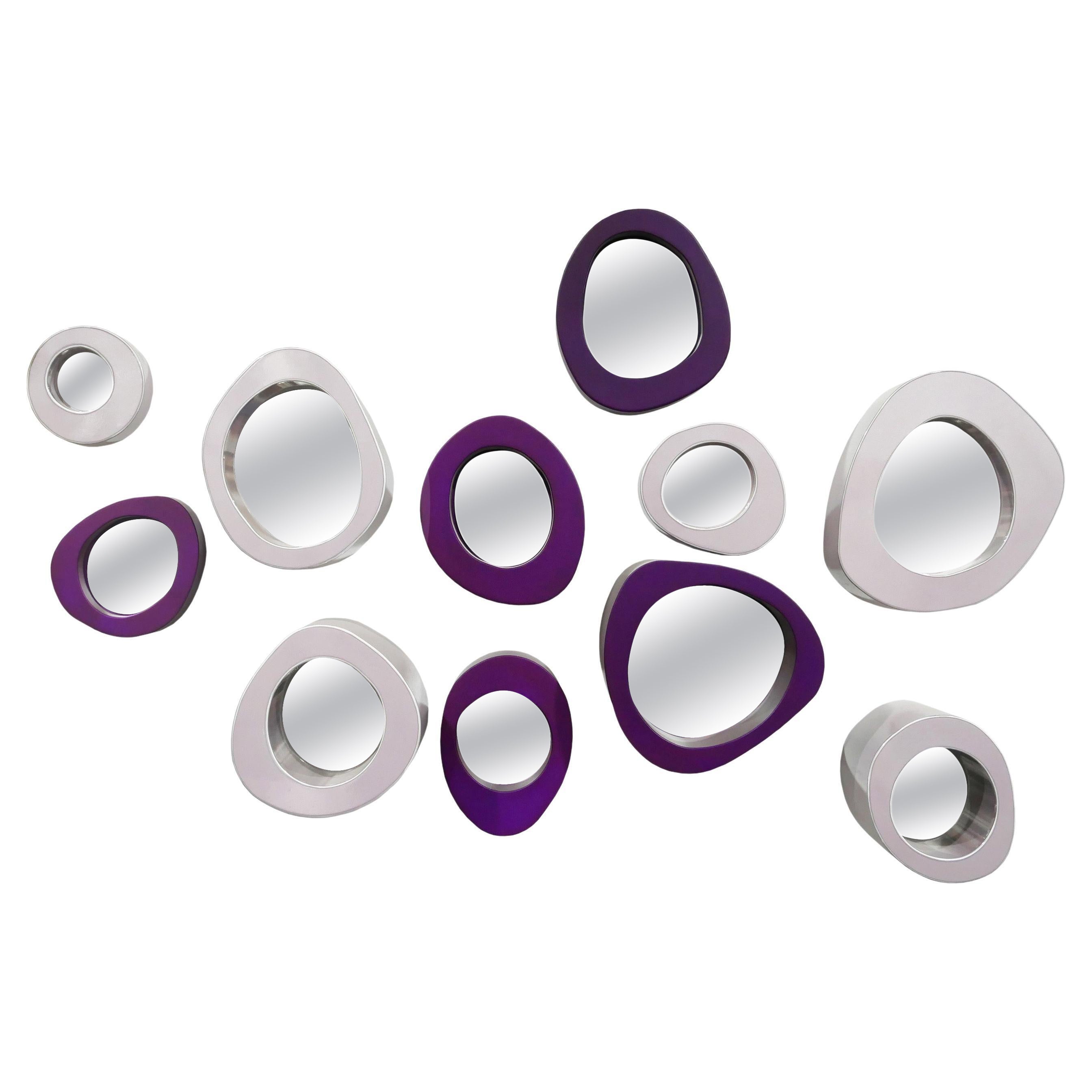 Organic Portals Mirror by Bert Furnari, Powder-Coated Aluminum Mirror