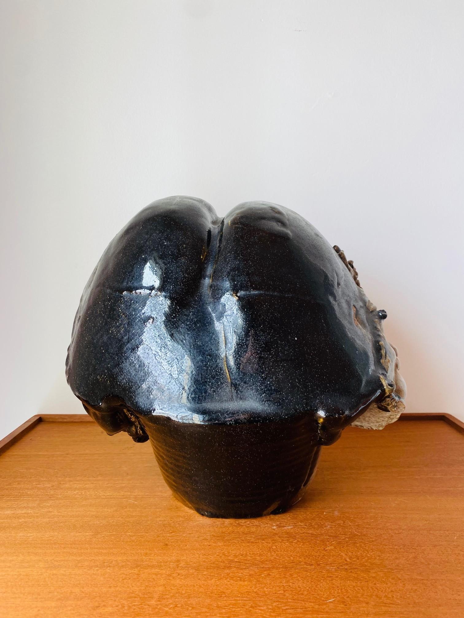 Surrealistische Keramik-Skulptur der Organischen Postmoderne im Angebot 8