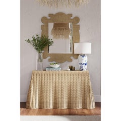 Organic Raffia Mirror
