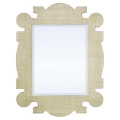 Organic Raffia Mirror
