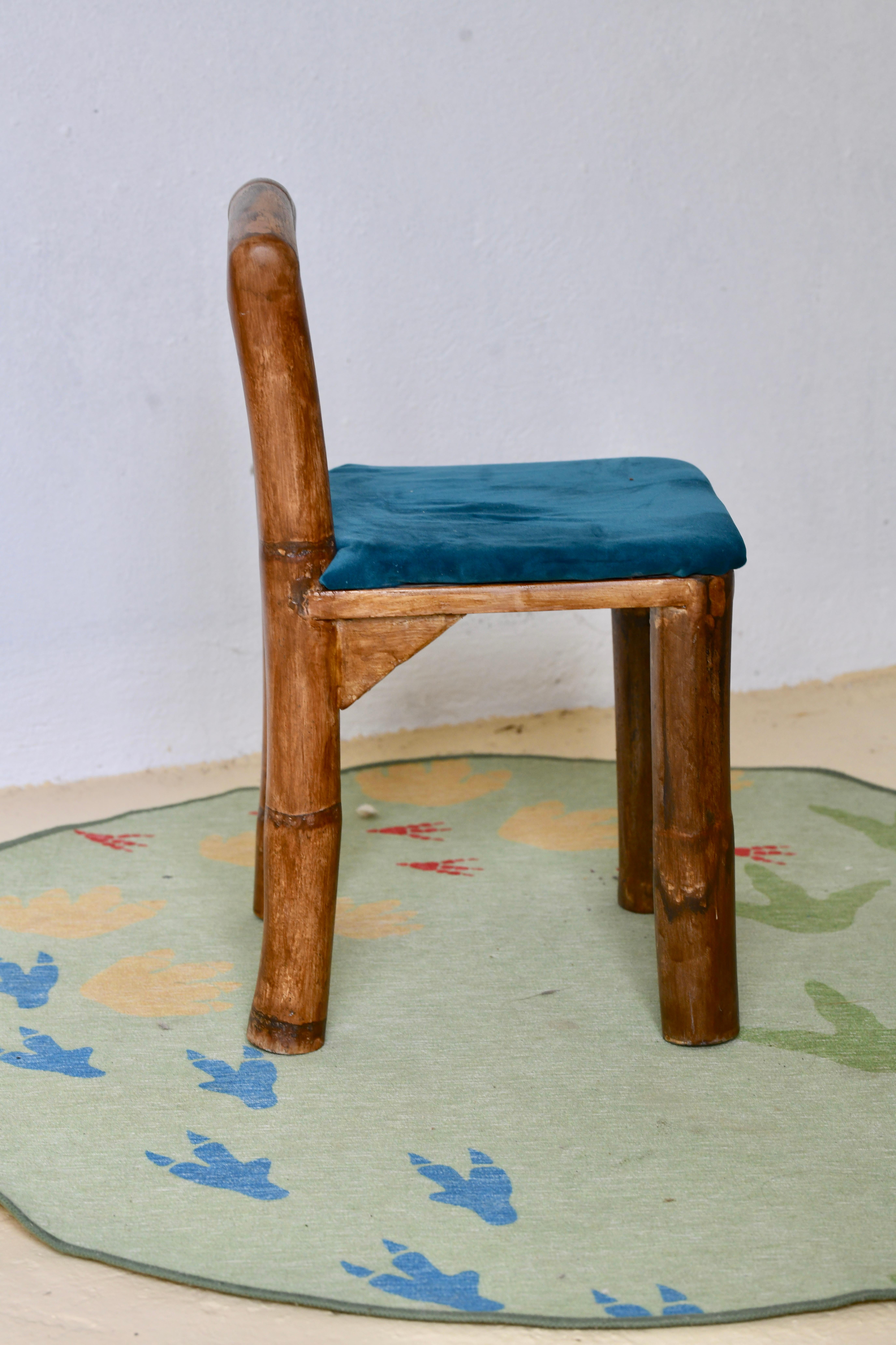 Mid-Century Modern Organic Rattan Children’s Chair  For Sale