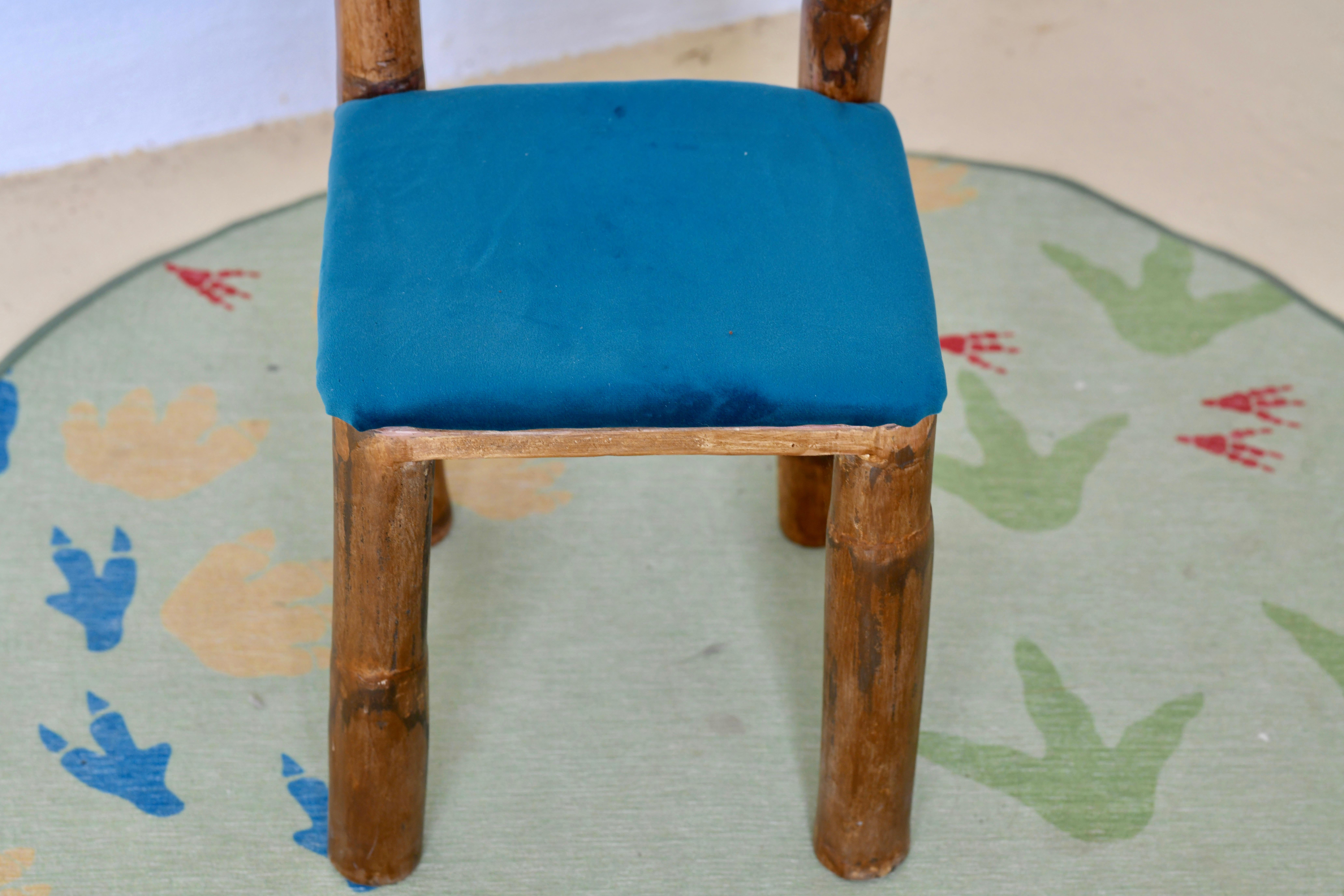 Hand-Crafted Organic Rattan Children’s Chair  For Sale