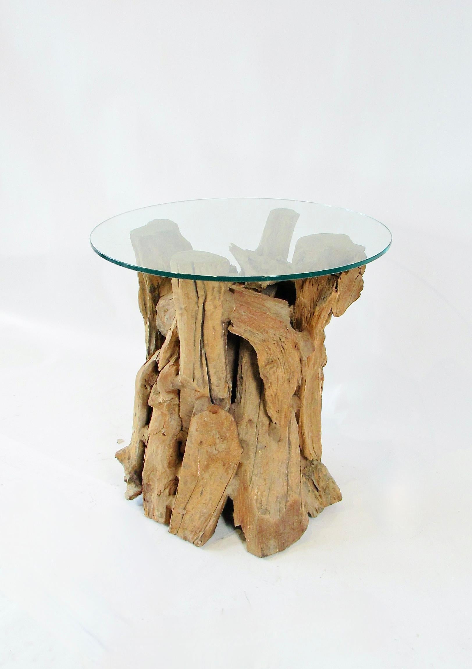Raíz cruda ecológica y madera de deriva  mesa auxiliar escultura Moderno orgánico en venta