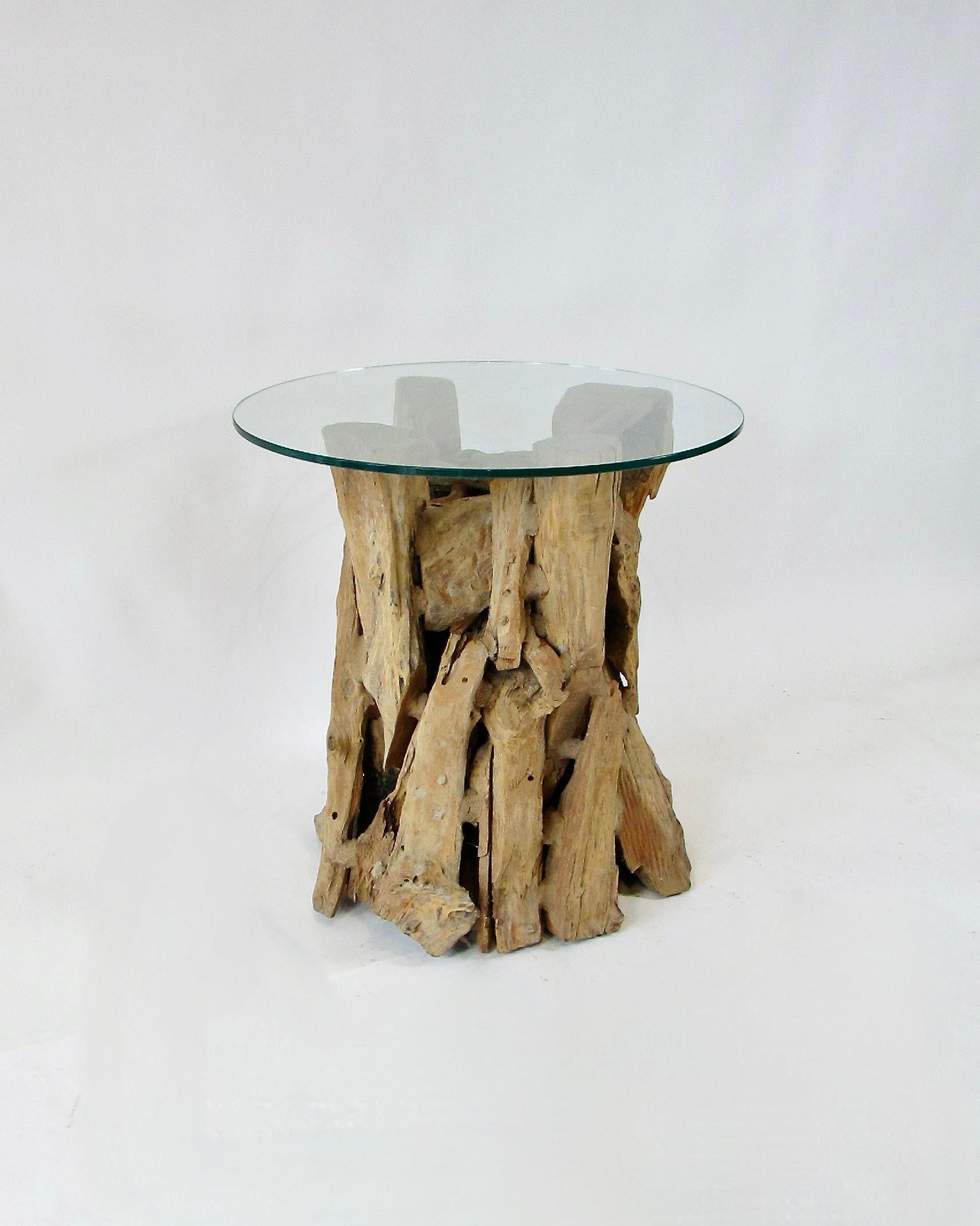 Raíz cruda ecológica y madera de deriva  mesa auxiliar escultura Estadounidense en venta