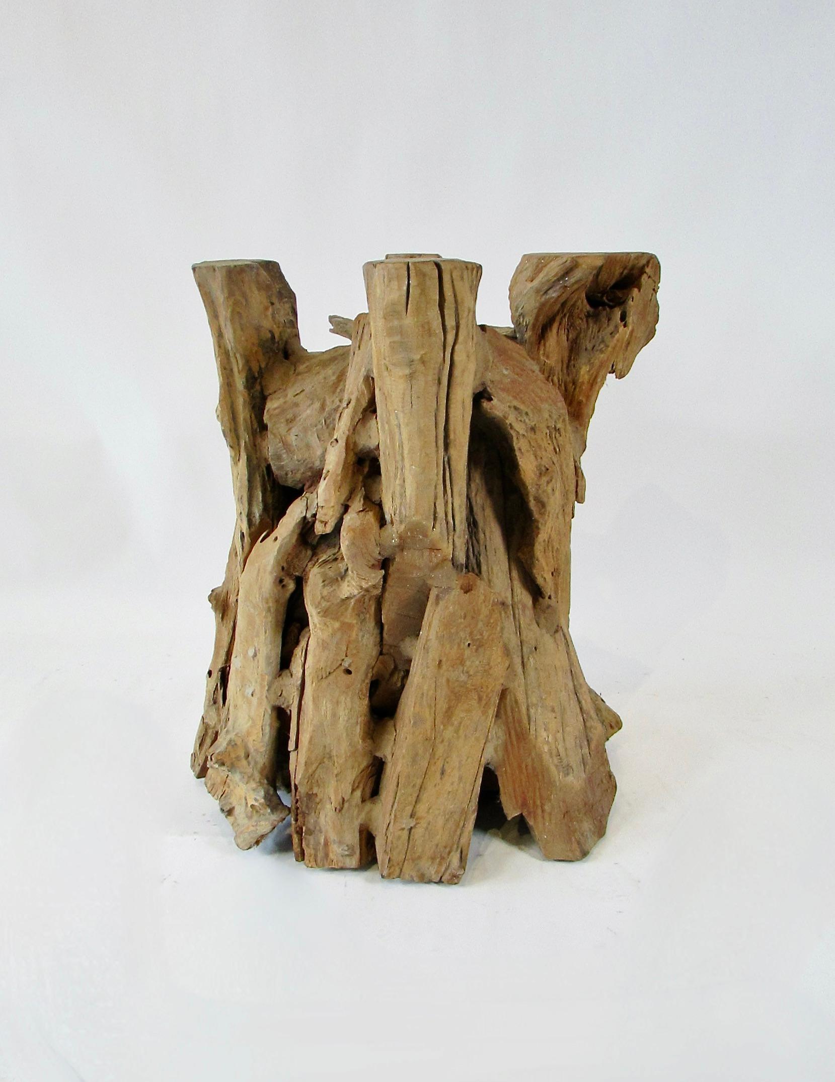 Raíz cruda ecológica y madera de deriva  mesa auxiliar escultura Madera flotante en venta