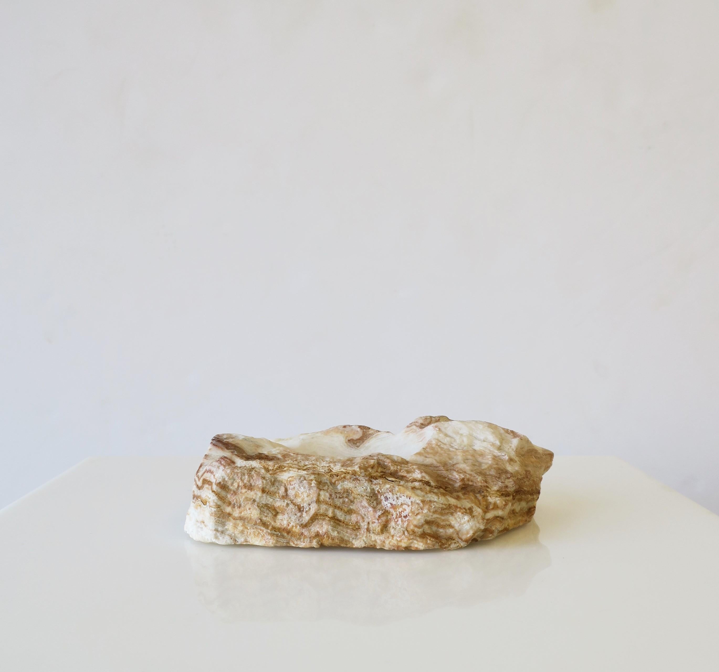 Organic Raw Stone Catchall or Ashtray In Good Condition In New York, NY