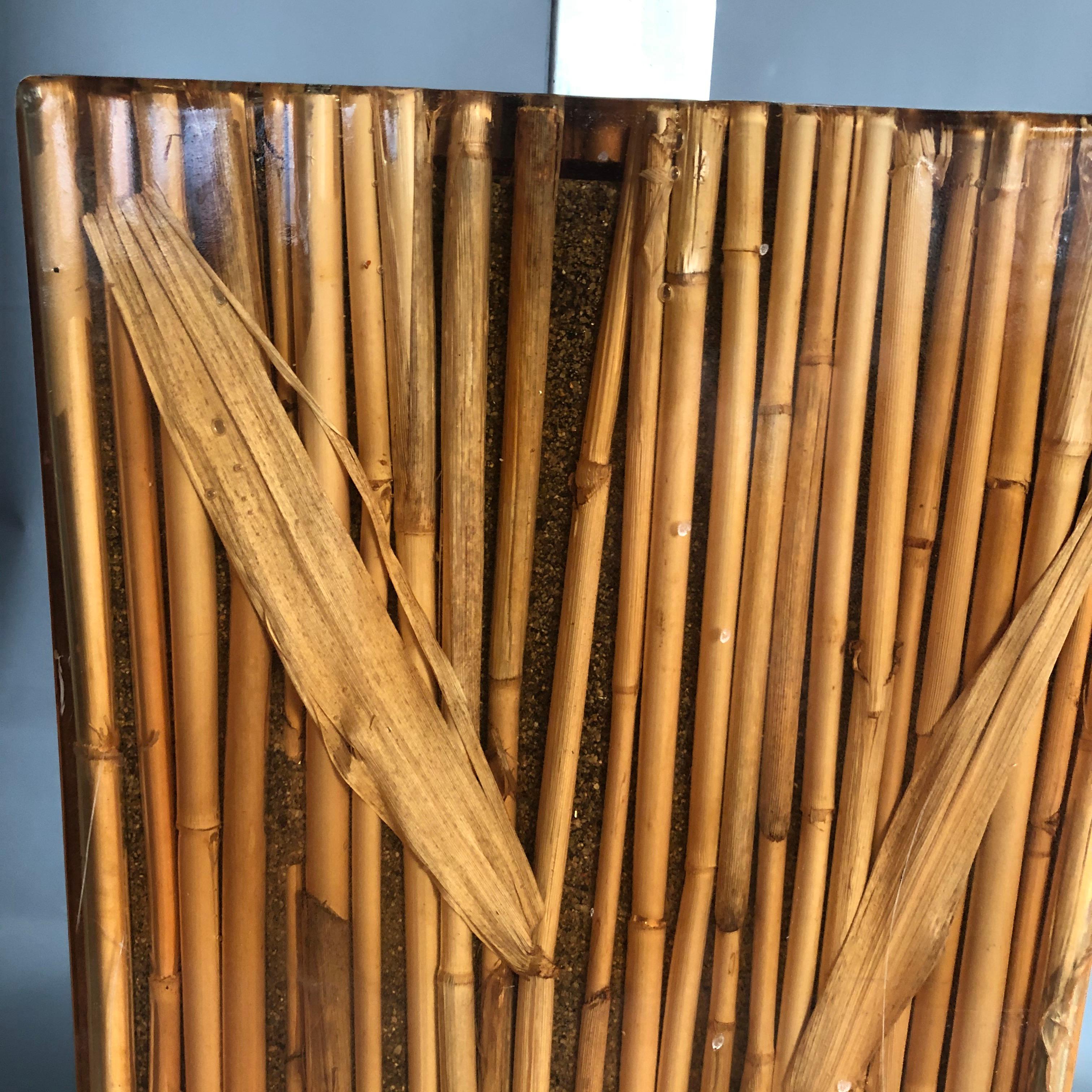 Gabriella Crespi Style Reed in Rasin Table Lamp Signed R.Marzi, Italy, 1970s For Sale 10