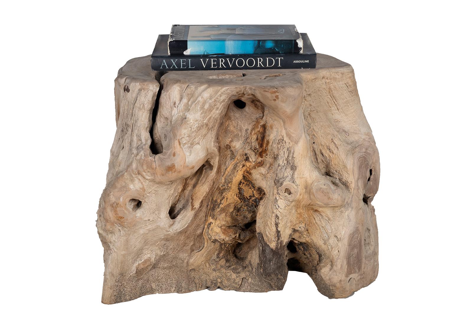 Tavolino in teak da esterno con radice organica Wood Form A In condizioni buone in vendita a Dallas, TX