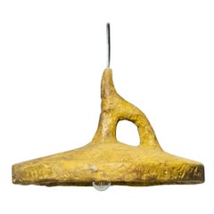 Plafonnier contemporain en terre cuite de Willem Van Hooff, forme brute organique