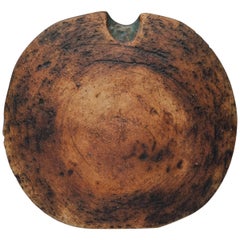 Organic Round Ceramic Vase by British Potter Alan Wallwork