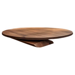 Organic Round Shape Solace 51: Solid Walnut, A Work of Functional Art