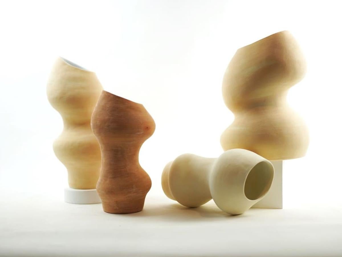 Modern Organic Sandy Canyon Vase, Available in 3 Sizes For Sale