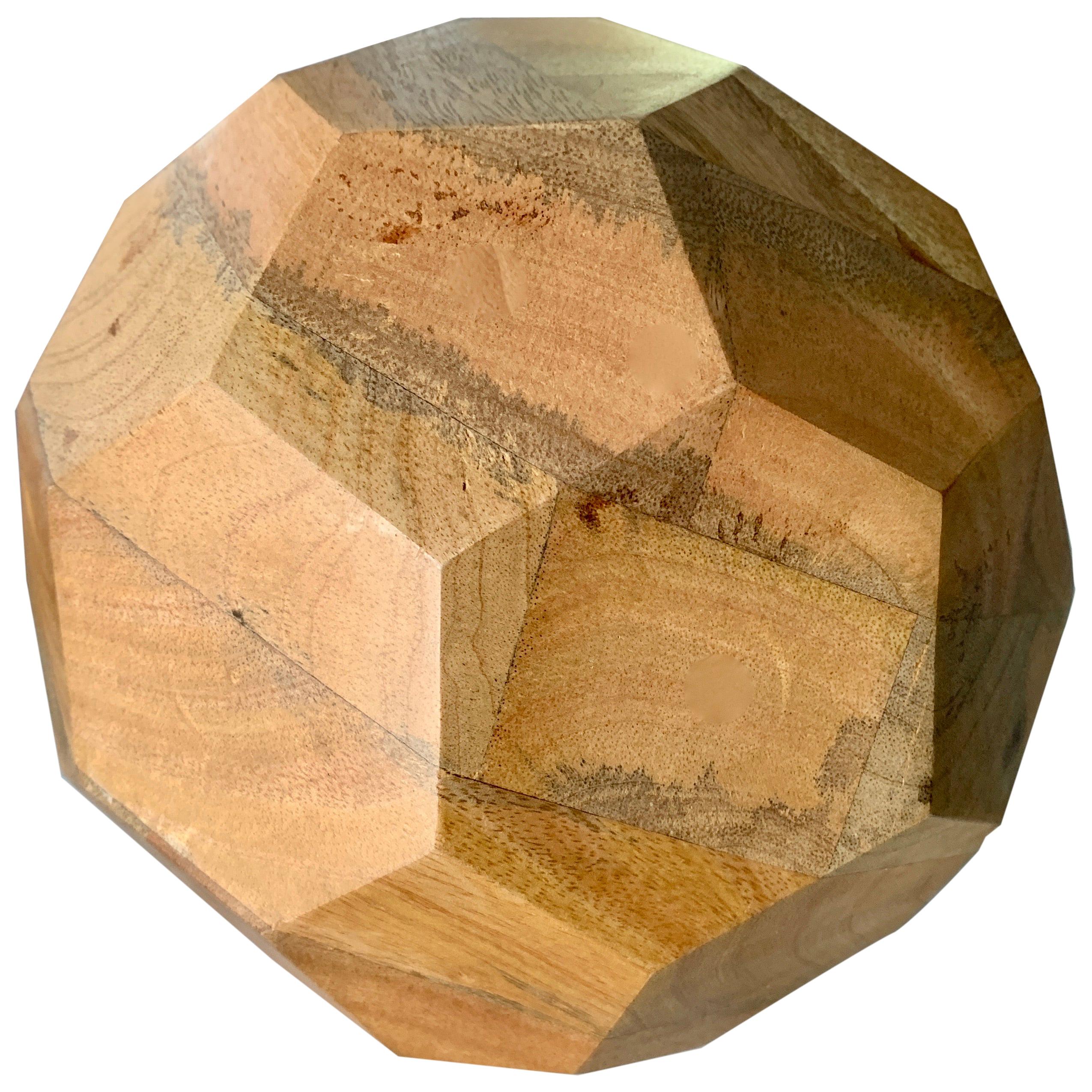 Organic Sculpted Handcut Wooden Sphere