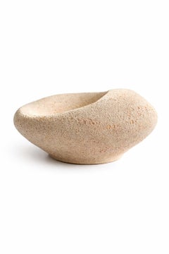 Organic Sculptural Stoneware Vase – Minimalist Donut Form Ceramic Vessel