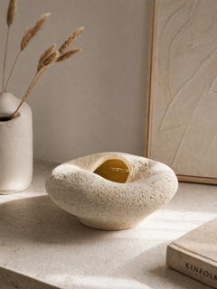 Organic Sculptural Stoneware Vase – Minimalist Donut Form Ceramic Vessel