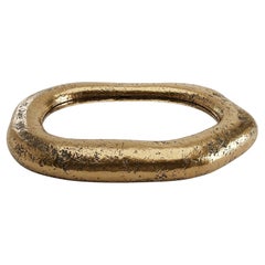 Organic Sculptural Wall Mirror in Polished Bronze Finish By Sidani Design