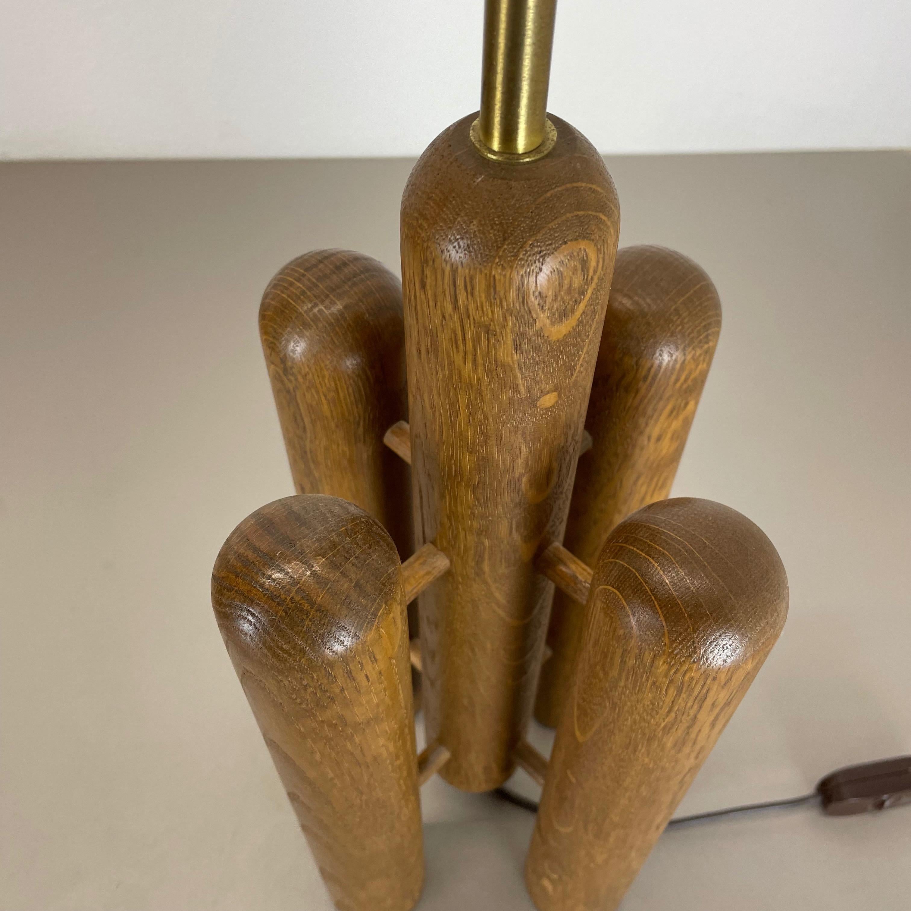 Lampe de bureau « Rocket » sculpturale en bois organique fabriquée par Temde, Allemagne, années 1970 en vente 6