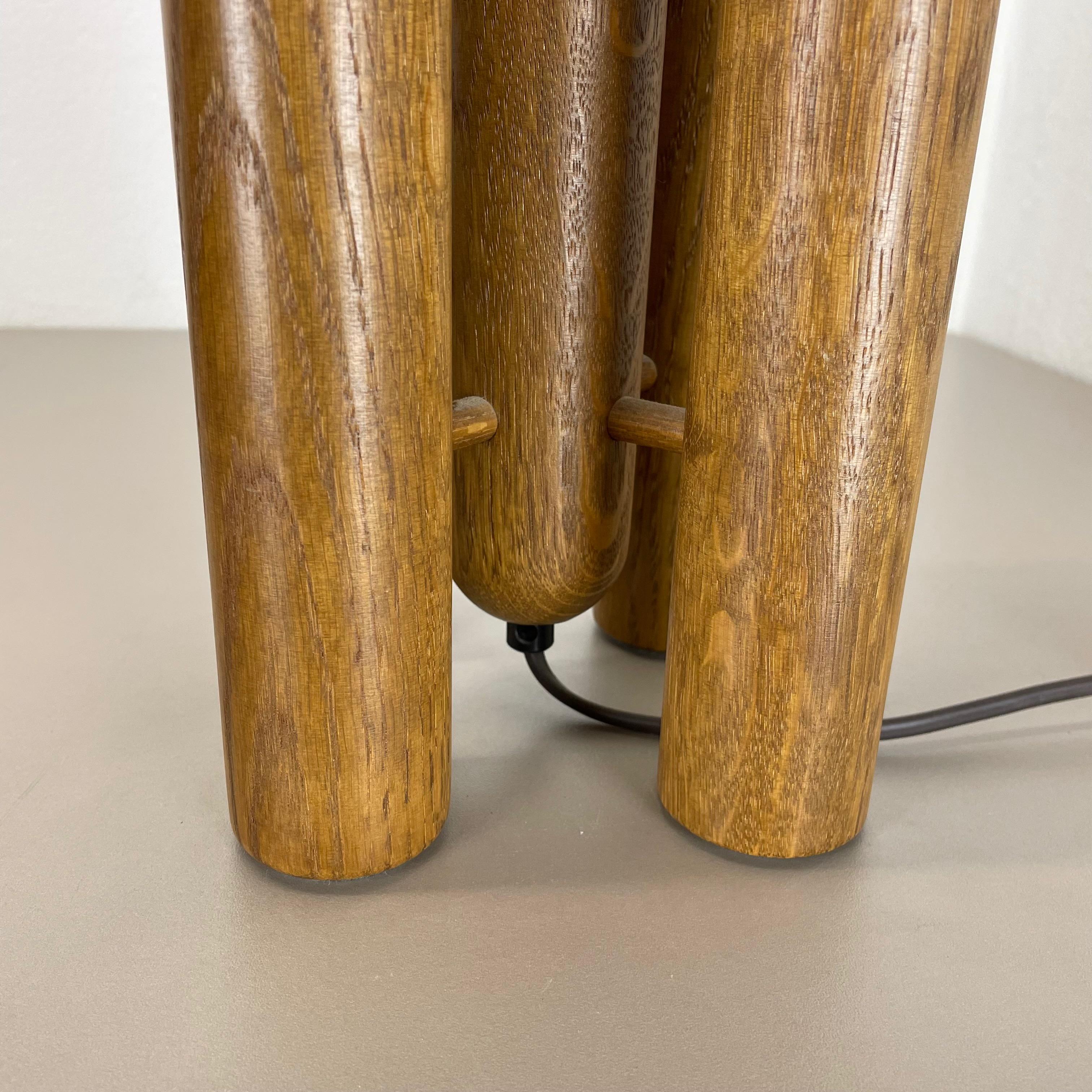 Lampe de bureau « Rocket » sculpturale en bois organique fabriquée par Temde, Allemagne, années 1970 en vente 9