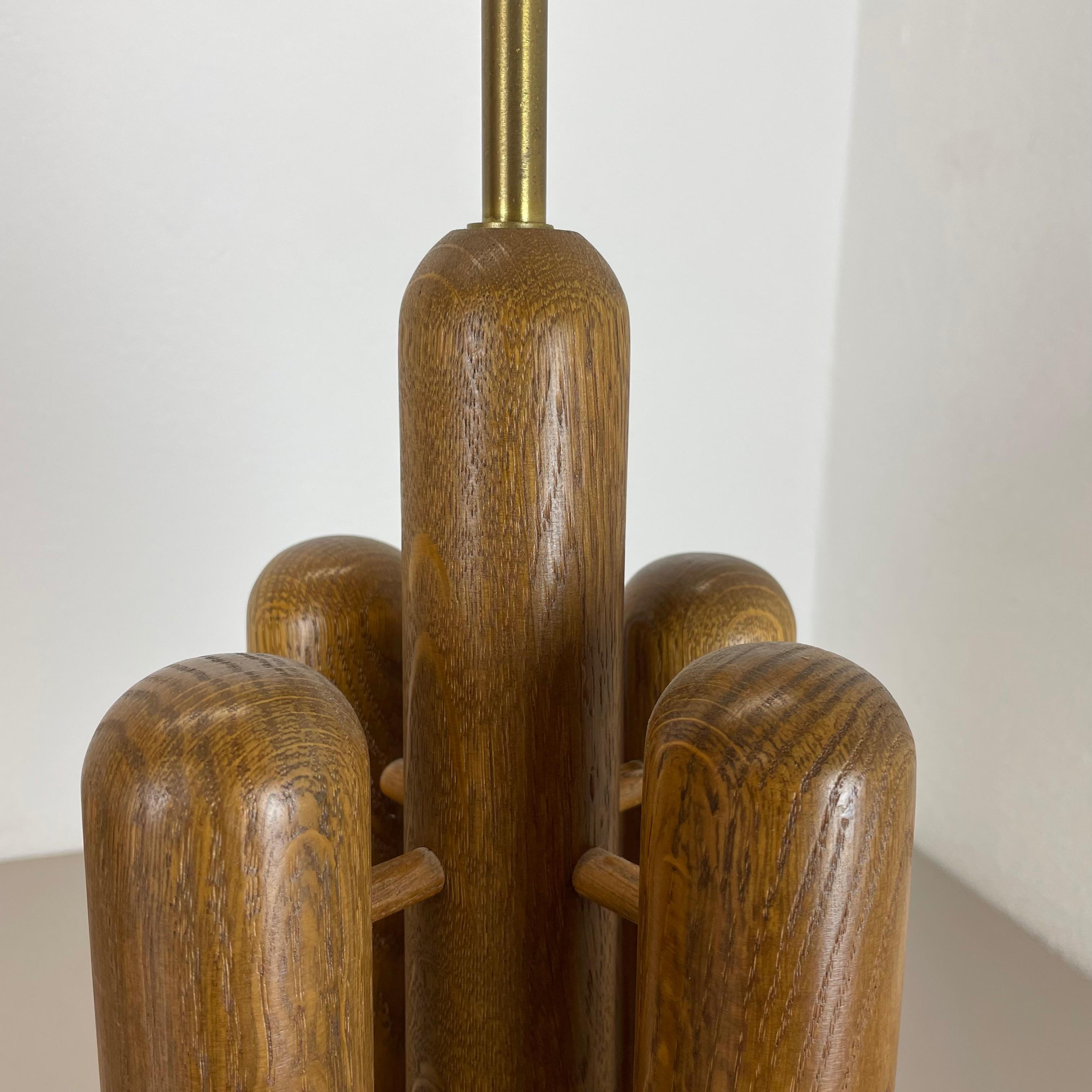 Lampe de bureau « Rocket » sculpturale en bois organique fabriquée par Temde, Allemagne, années 1970 en vente 10