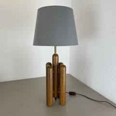 Organic Sculptural Wooden "Rocket" Table Light Made Temde Lights, Germany, 1970s