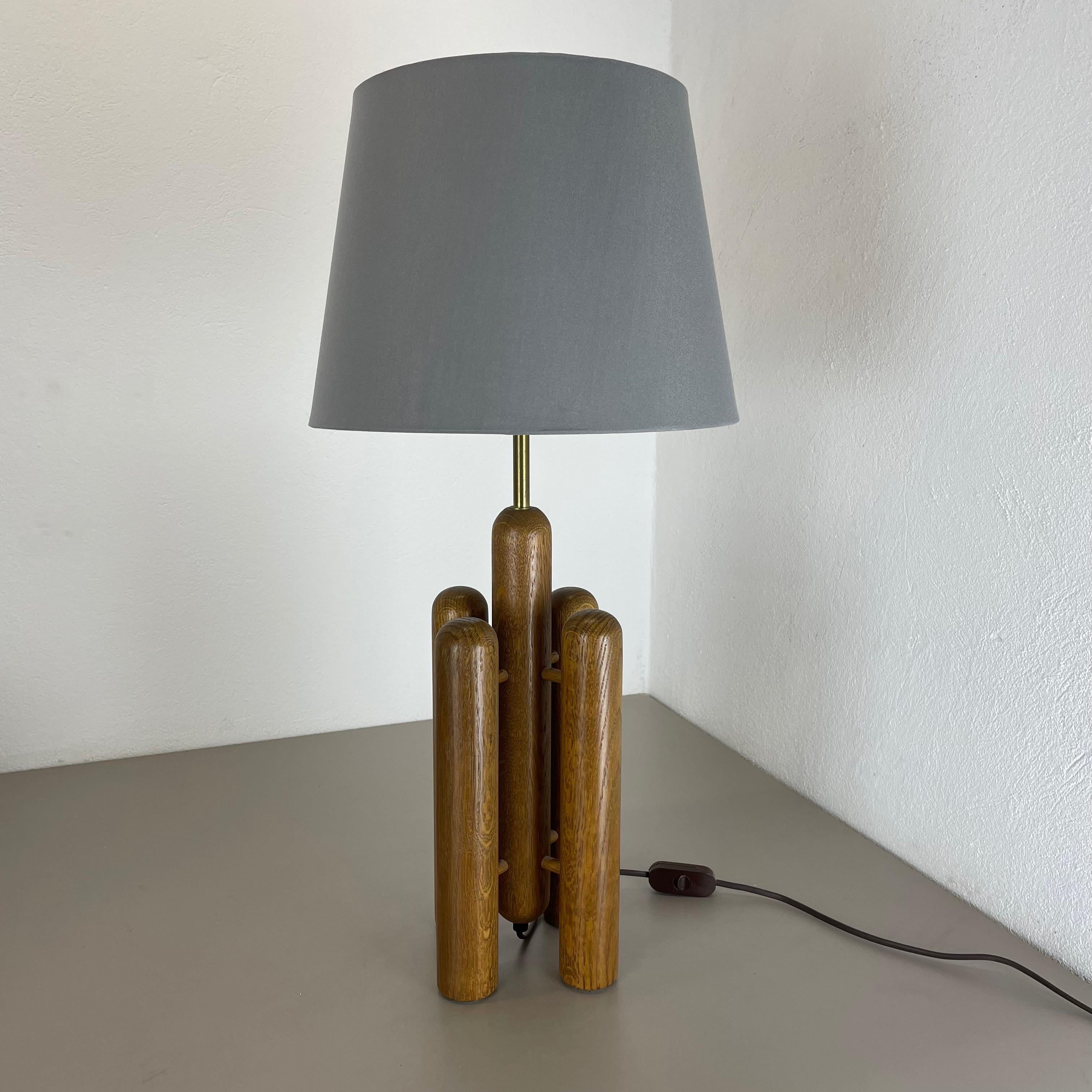 Lampe de bureau « Rocket » sculpturale en bois organique fabriquée par Temde, Allemagne, années 1970 en vente 13