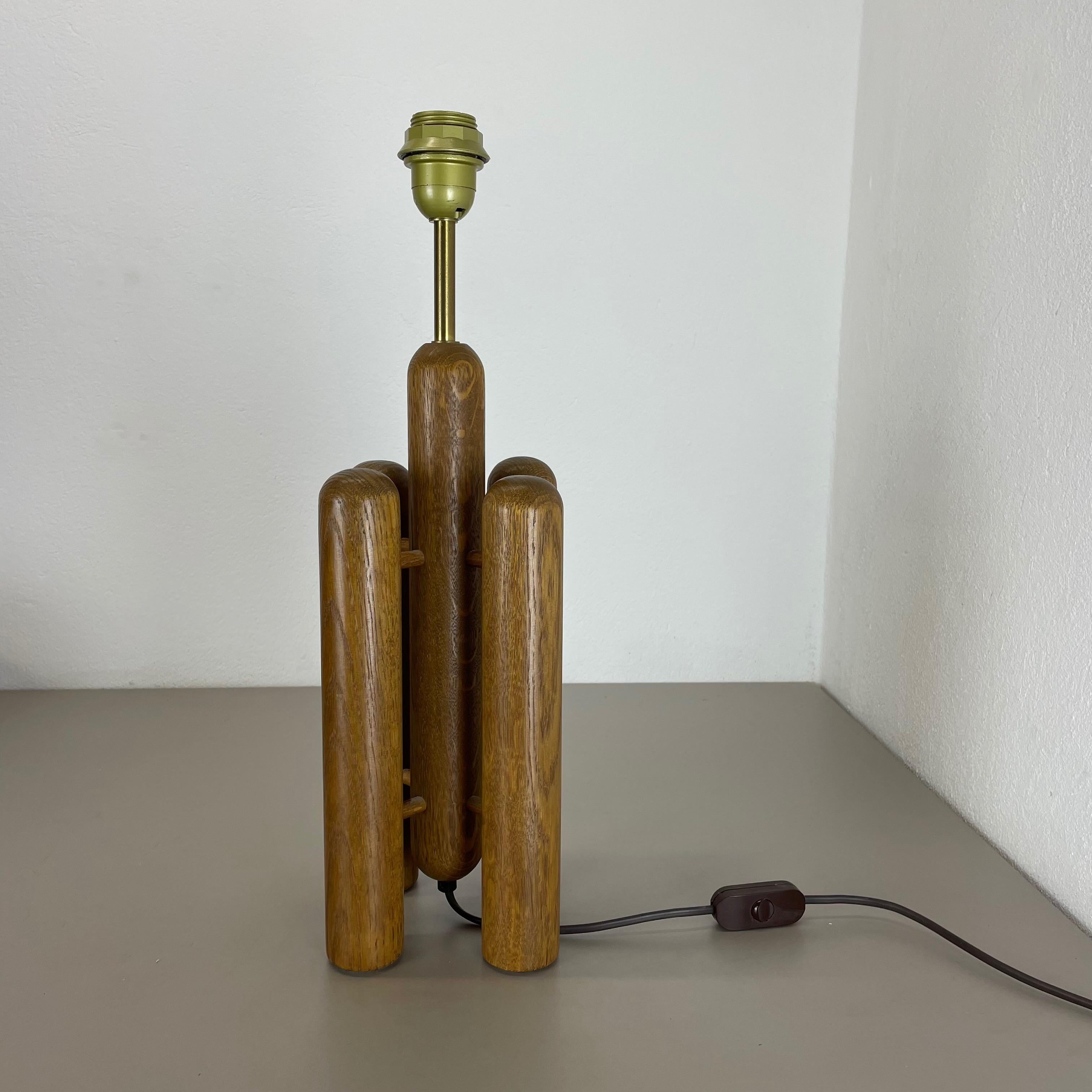 Lampe de bureau « Rocket » sculpturale en bois organique fabriquée par Temde, Allemagne, années 1970 Bon état - En vente à Kirchlengern, DE
