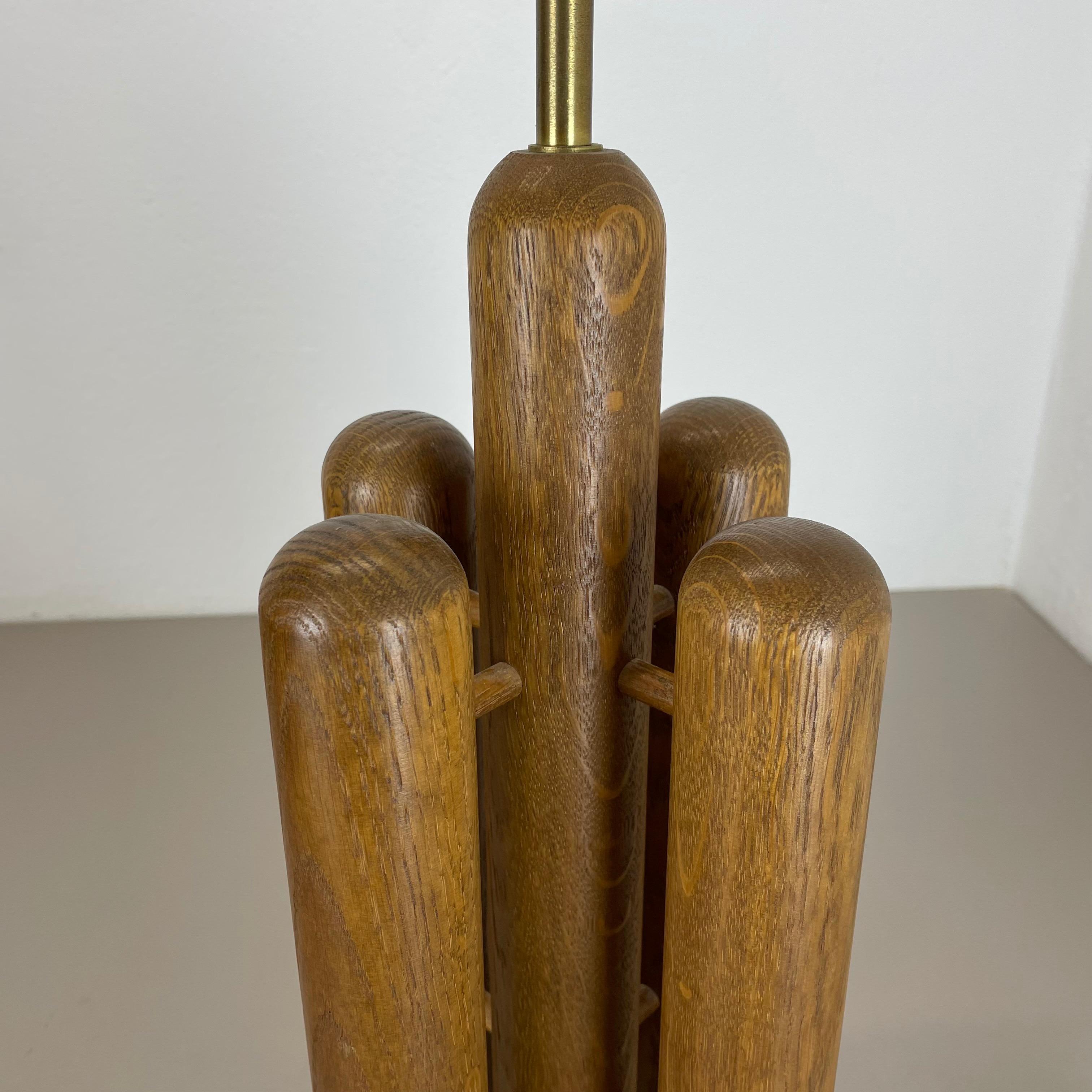 Verre Lampe de bureau « Rocket » sculpturale en bois organique fabriquée par Temde, Allemagne, années 1970 en vente