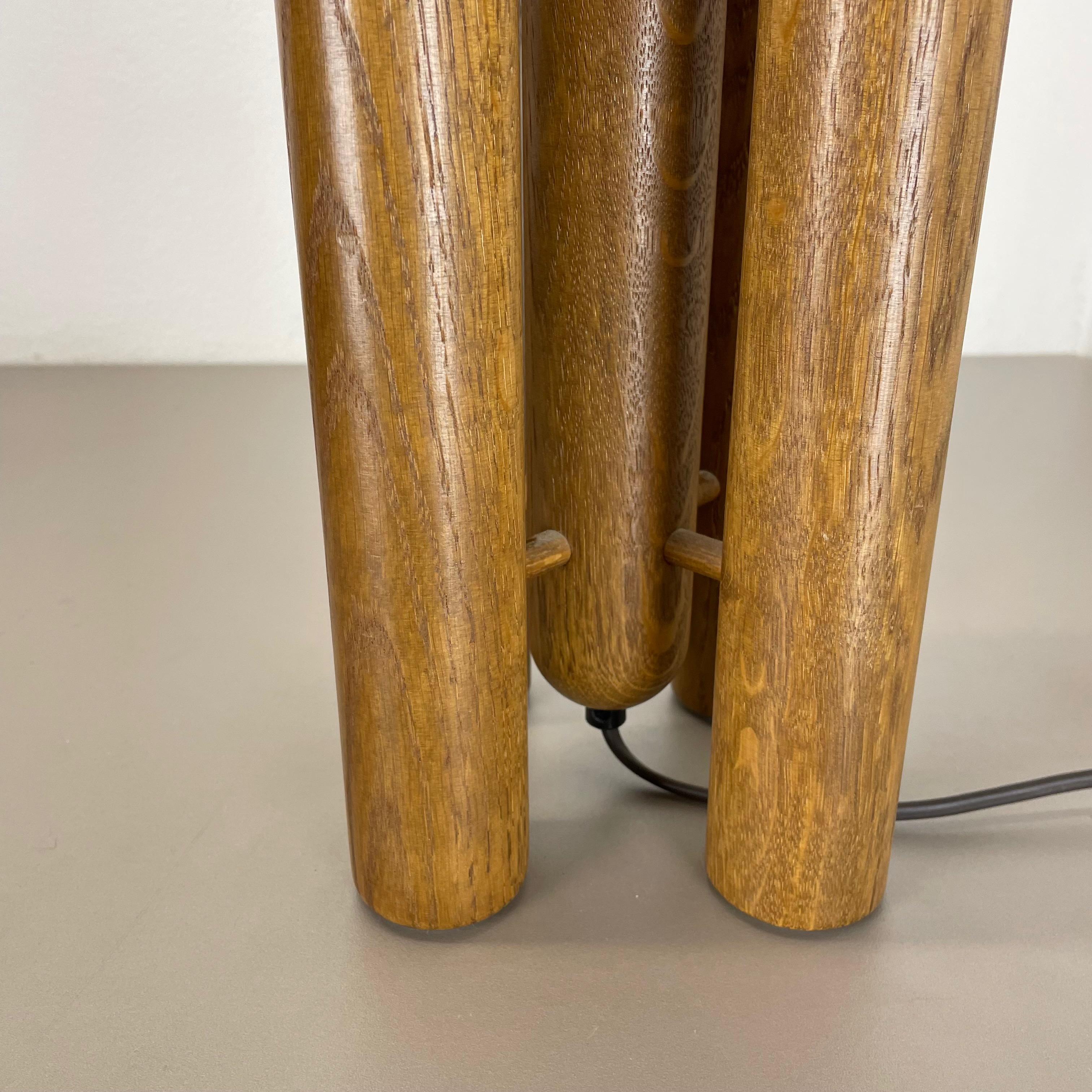 Lampe de bureau « Rocket » sculpturale en bois organique fabriquée par Temde, Allemagne, années 1970 en vente 1