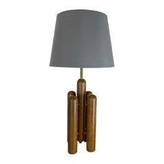 Lampe de bureau « Rocket » sculpturale en bois organique fabriquée par Temde, Allemagne, années 1970