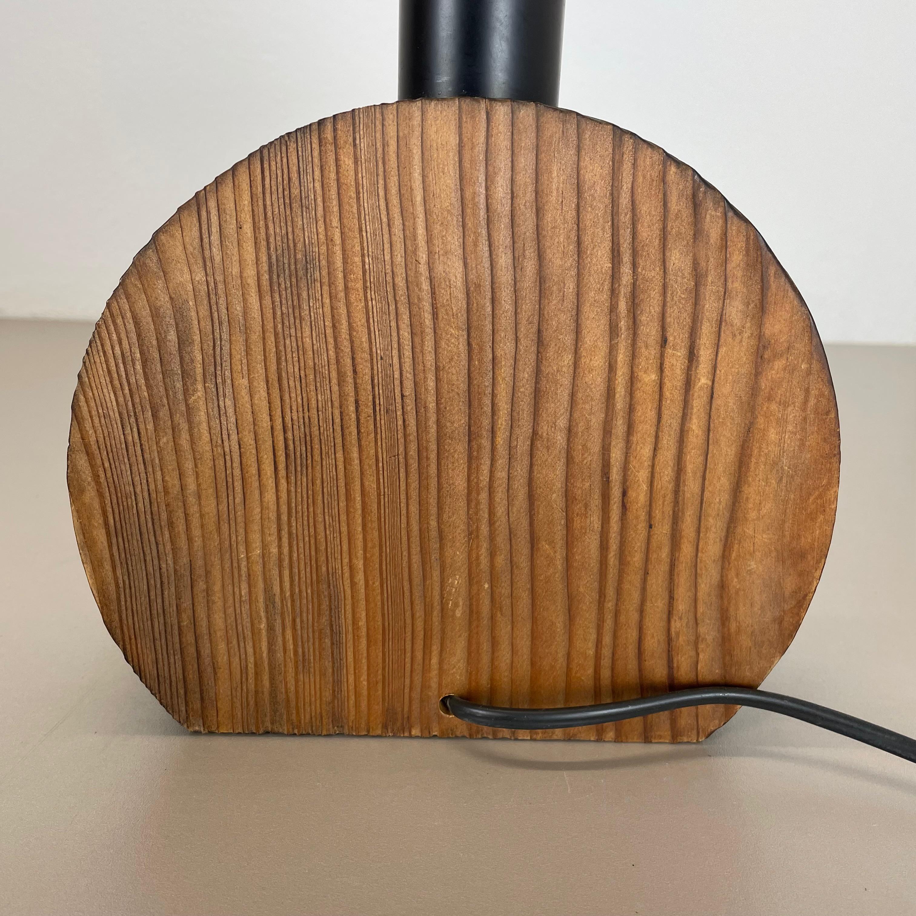 Organic Sculptural Wooden Table Light Made Temde Lights, Germany, 1970s For Sale 13