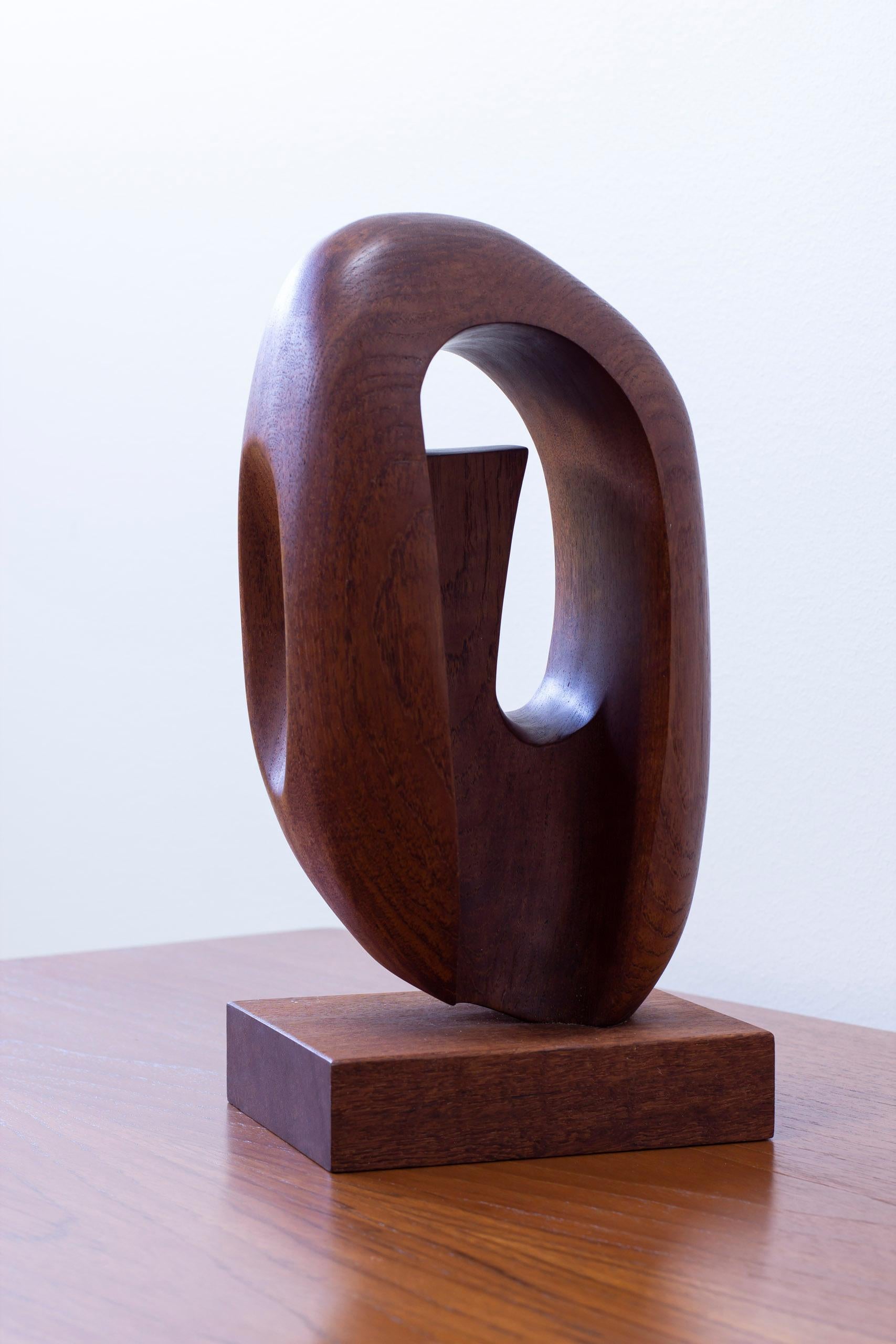 Organic sculpture in the manner of Moore by Swedish wood carver, 1950s For Sale 2