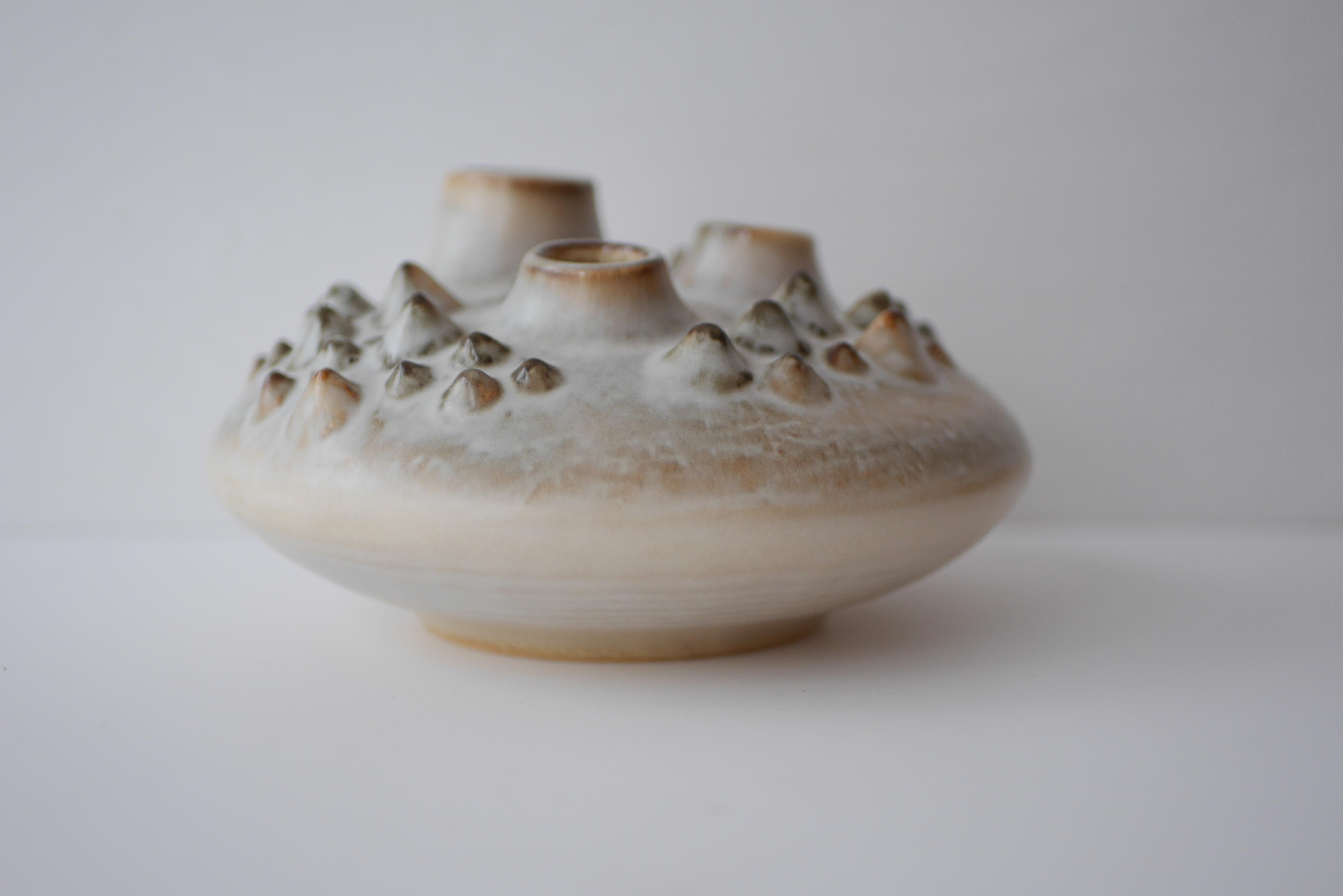 Hand-Crafted Organic 'Sea Urchin' vase by Einar Johansen for Soholm, Denmark For Sale