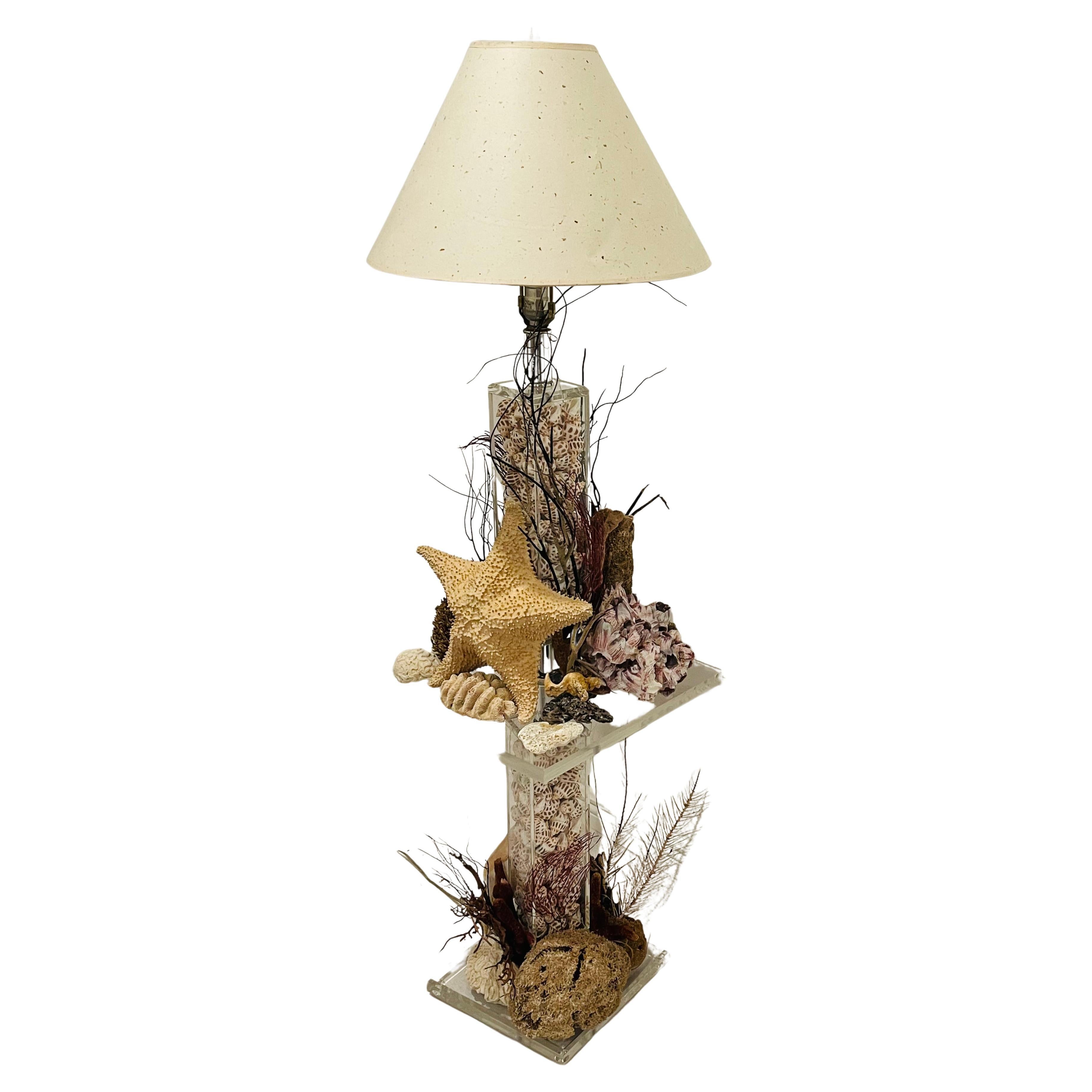 Vintage 1950 Organic Modern Sea Shell Stehlampe, USA Design im Angebot