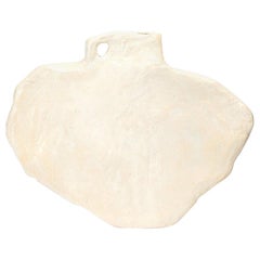 Organic Shape, Contemporary Plain Beige Ceramic Vase by Willem Van Hooff