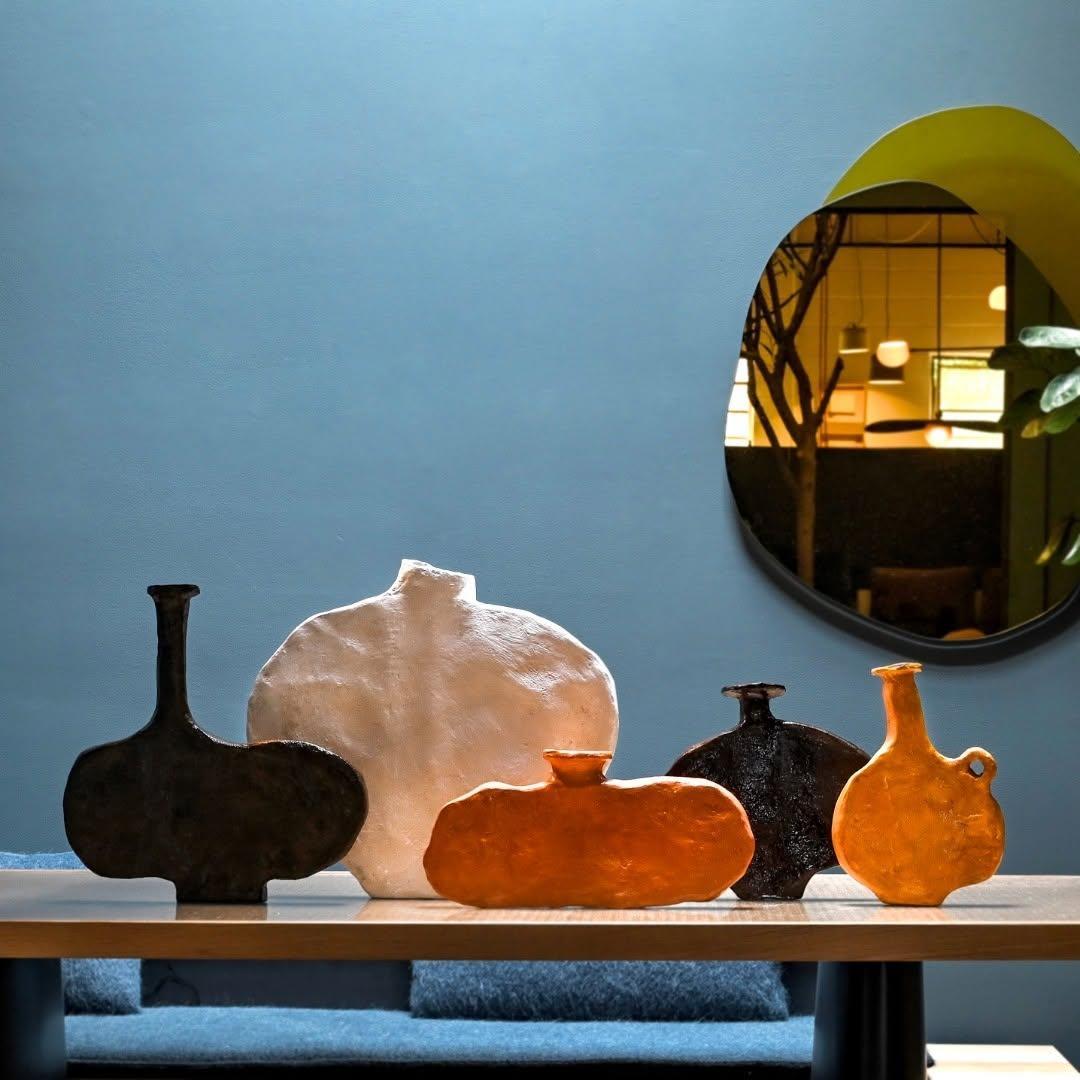 Vaso grande in ceramica di Willem Van Hooff dalla forma organica e semplice. in vendita 3