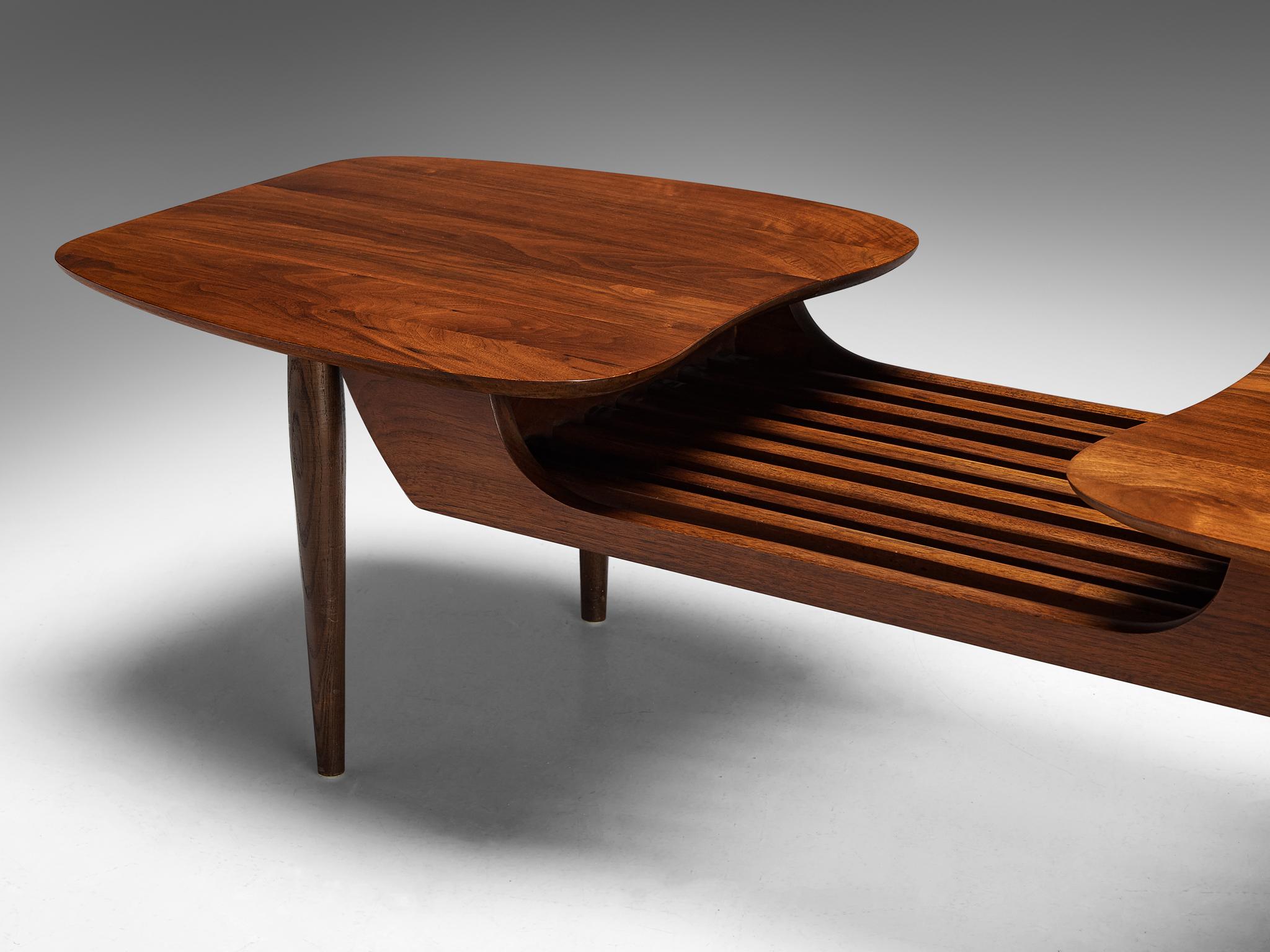 Mid-20th Century Organic Shaped Coffee Table in Teak  For Sale