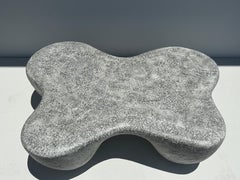 Organic Shaped Faux Concrete Coffee Table