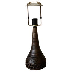 Organic shaped Mid-Century Brutalist Table Lamp. Denmark 1960's