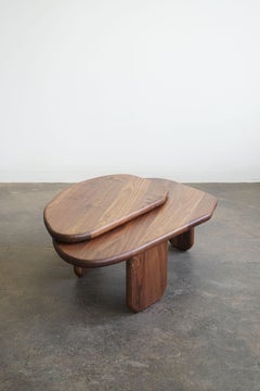 Organic Shaped Modern Coffee Table "Organic 2.0" by Last Workshop, Walnut