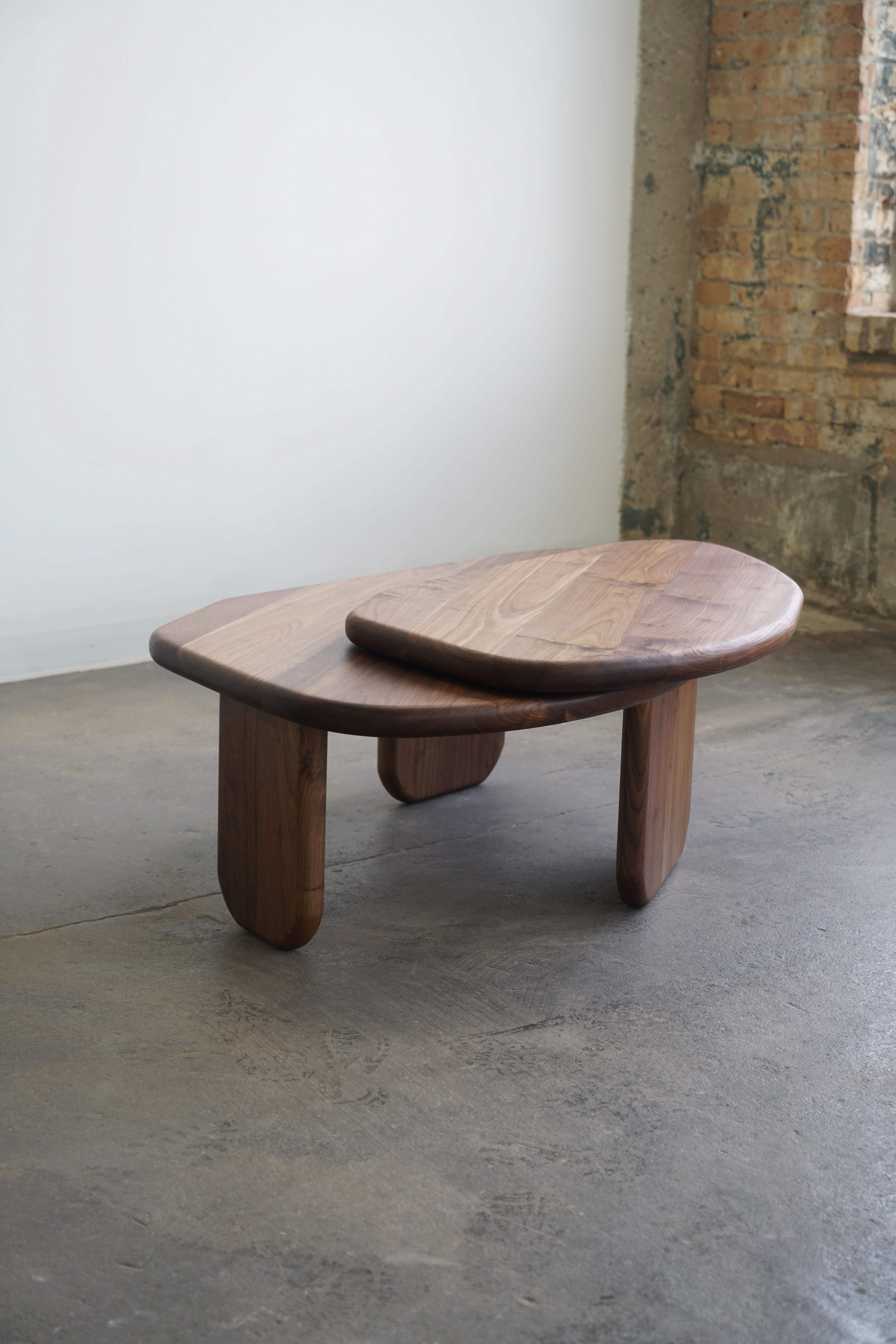 Contemporary Organic Shaped Modern Coffee Table 