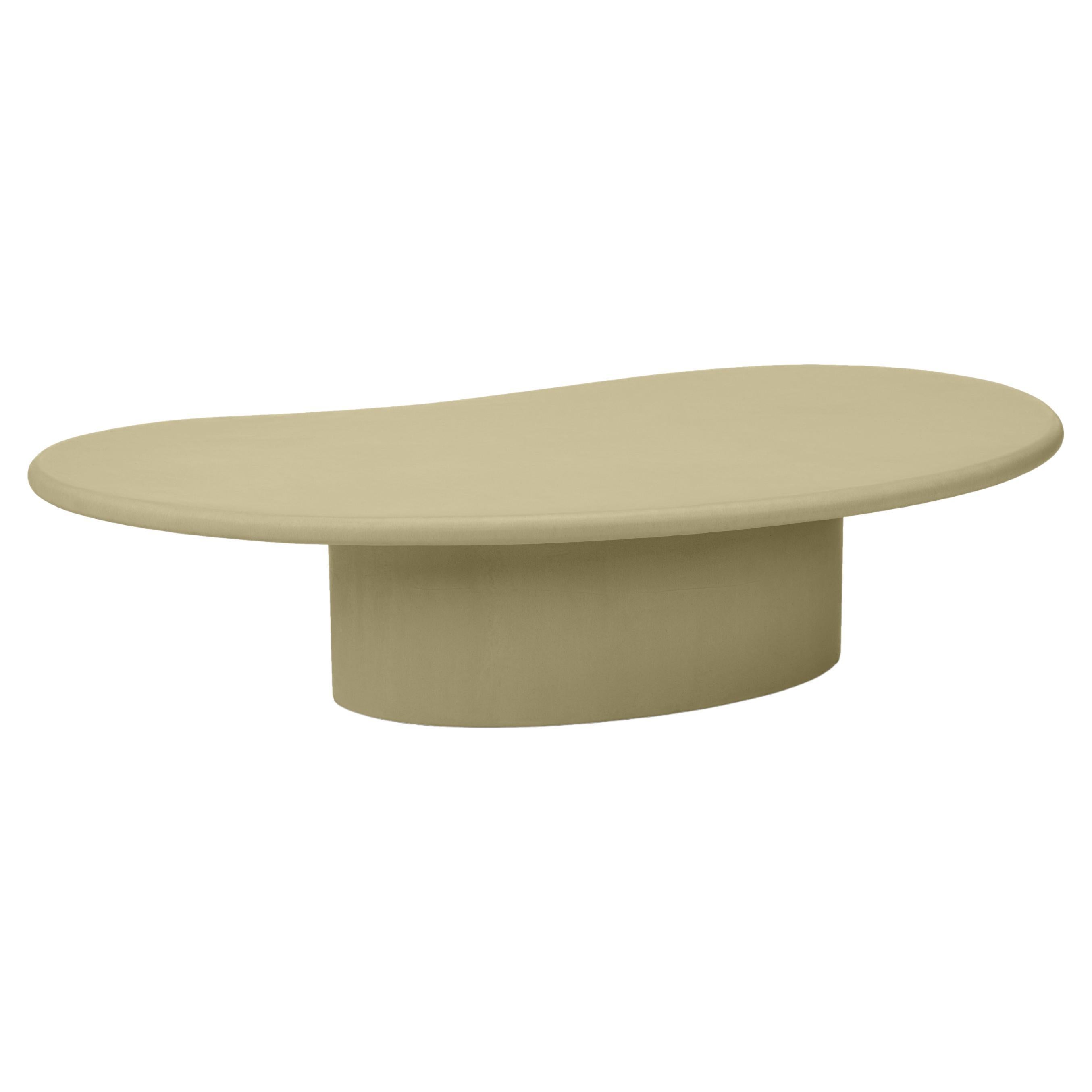 Organic Shaped Natural Plaster Coffee Table "Angus" 130 by Isabelle Beaumont