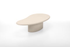 Contemporary Organic Natural Plaster "Angus" Table 130cm by Isabelle Beaumont