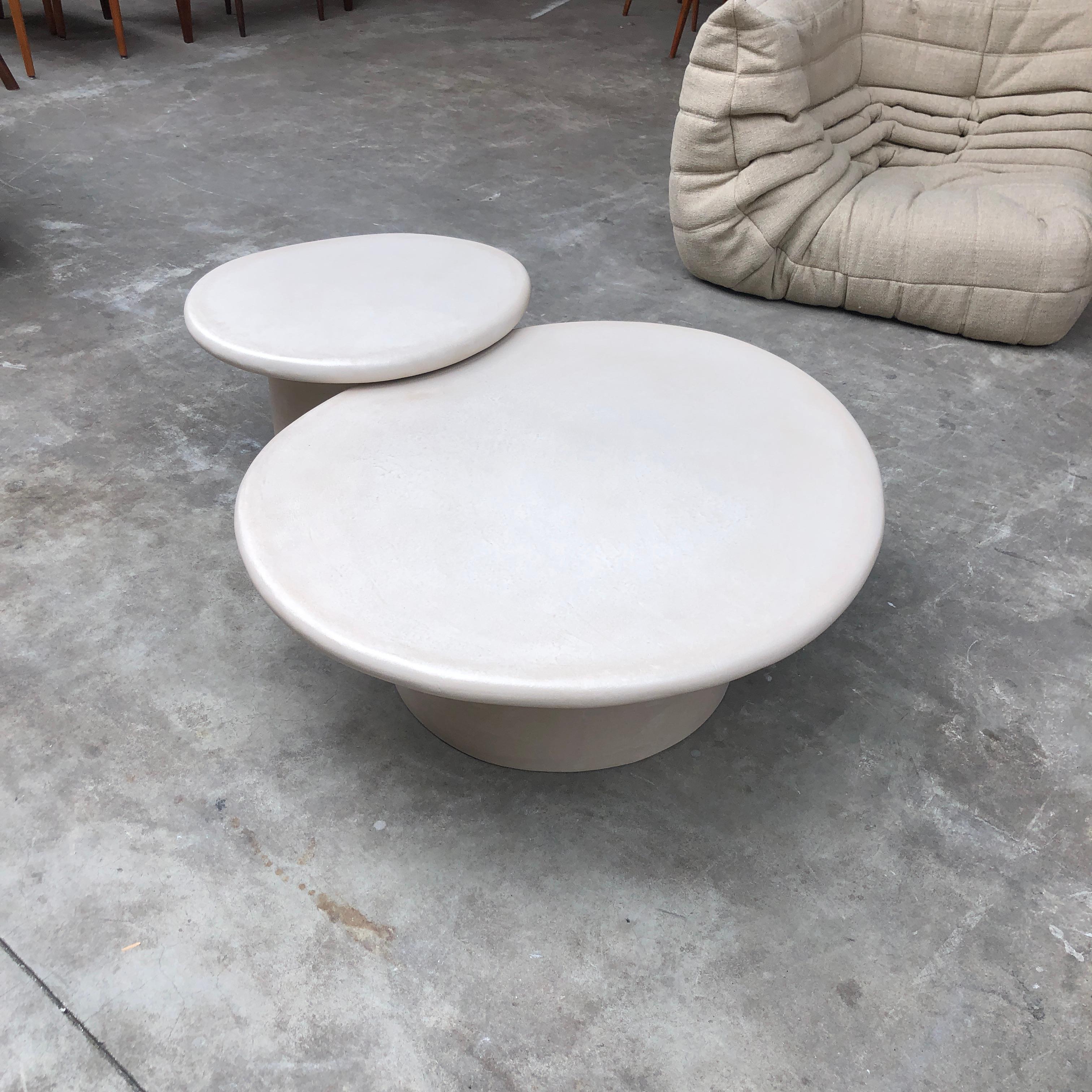 Hand-Crafted Organic Shaped Mortex Coffee Table 