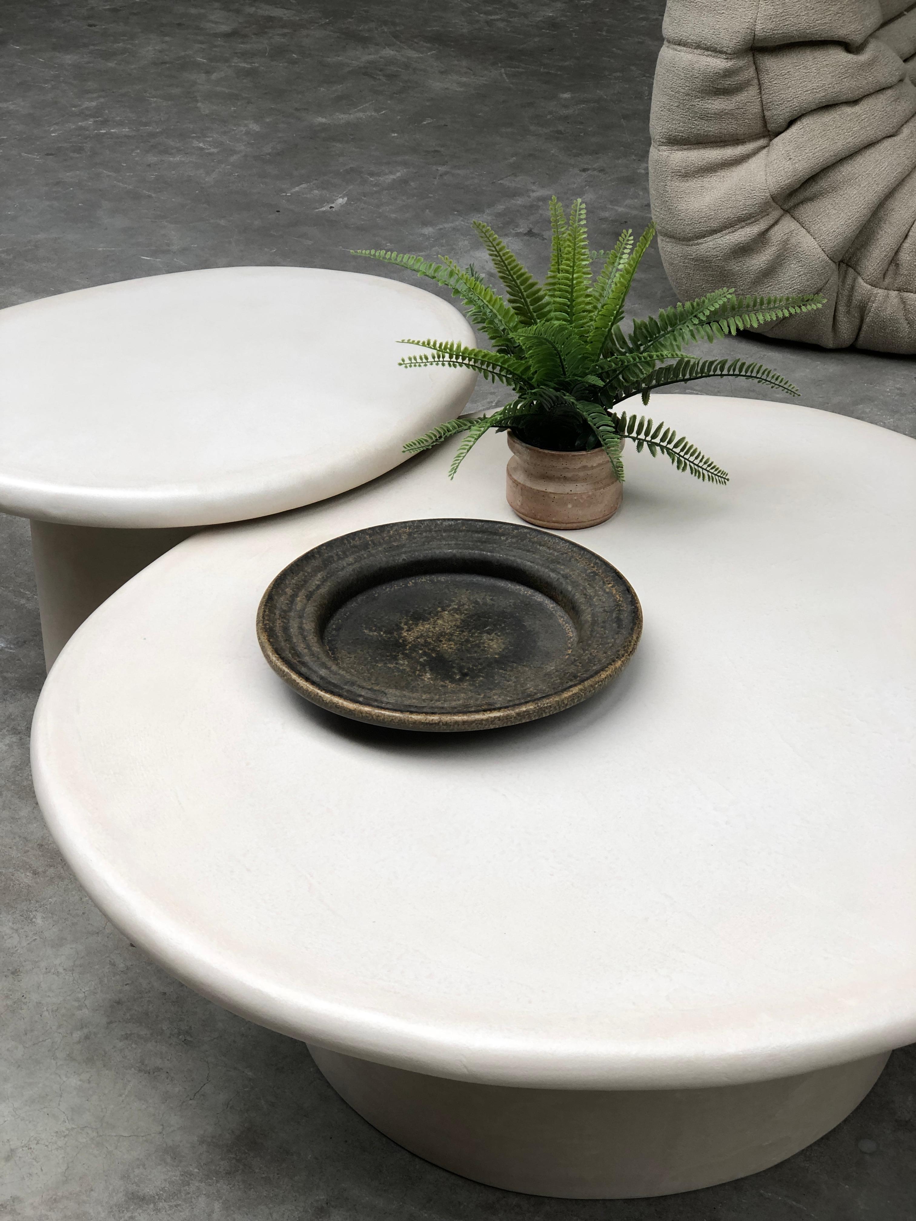 Contemporary Organic Shaped Mortex Coffee Table 