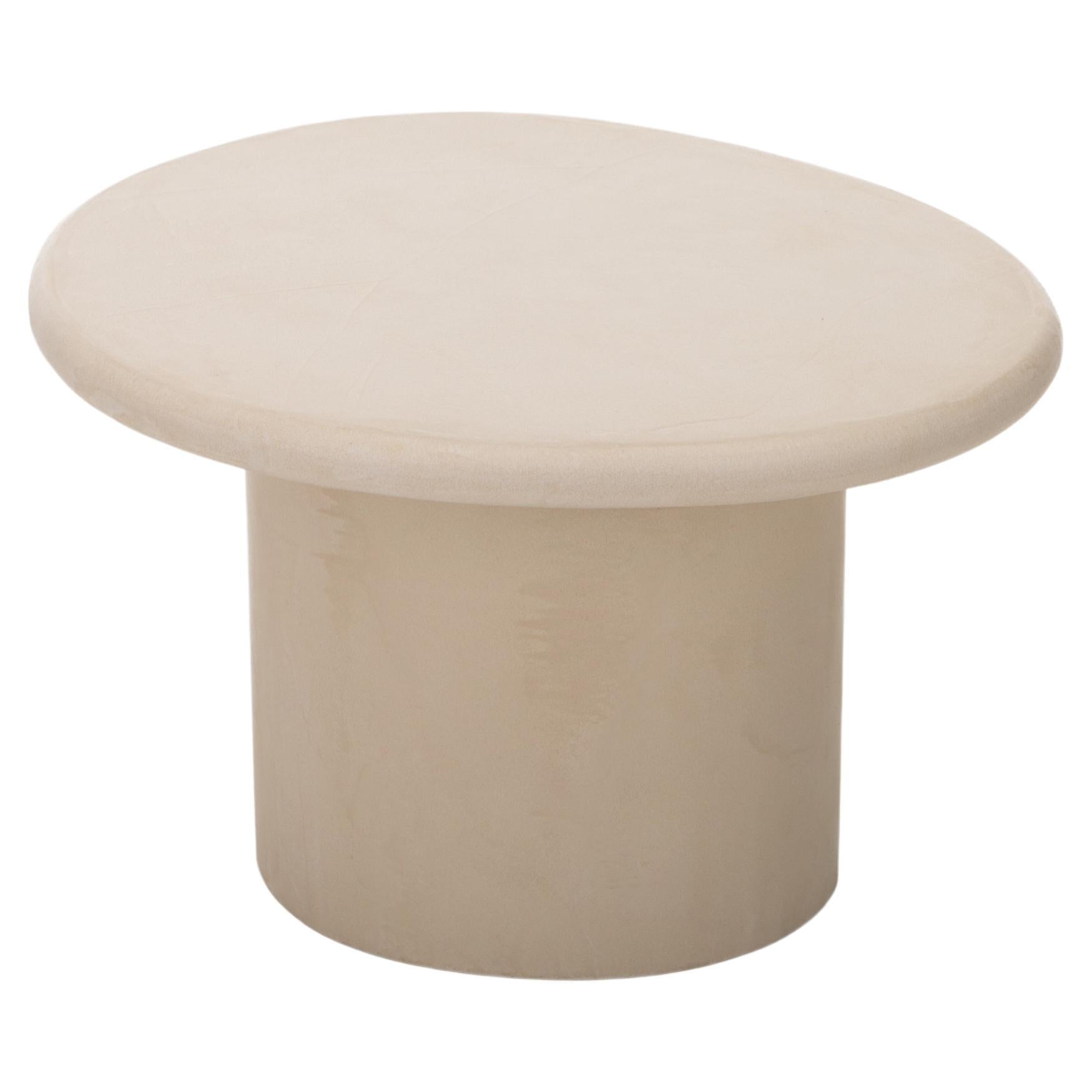 Organic Shaped Natural Plaster Coffee Table "Sami" by Isabelle Beaumont